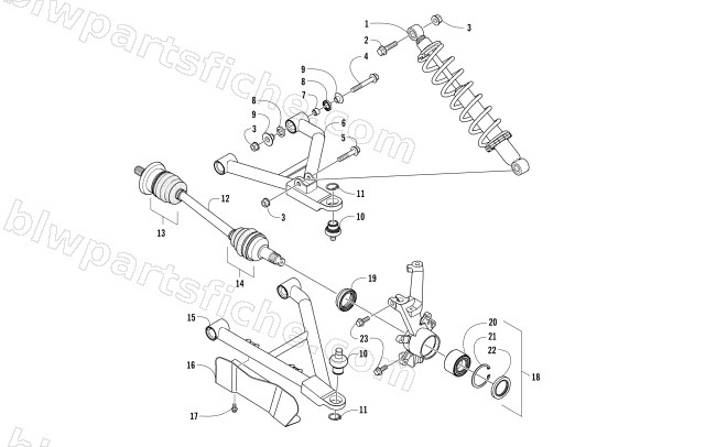 FRONT SUSPENSION ASSEMBLY diagram
