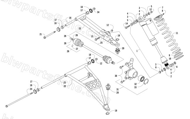 FRONT SUSPENSION ASSEMBLY diagram