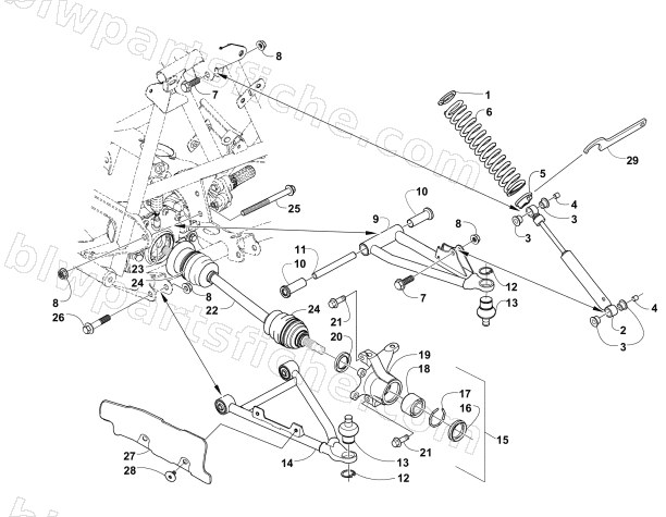 FRONT SUSPENSION ASSEMBLY diagram