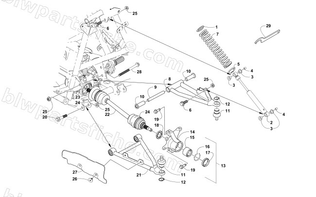 FRONT SUSPENSION ASSEMBLY diagram