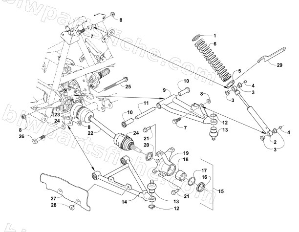 FRONT SUSPENSION ASSEMBLY diagram