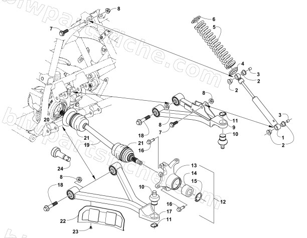 FRONT SUSPENSION ASSEMBLY diagram