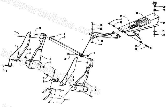 FRONT SUSPENSION BRACKETS & CLUTCH SHIELD diagram