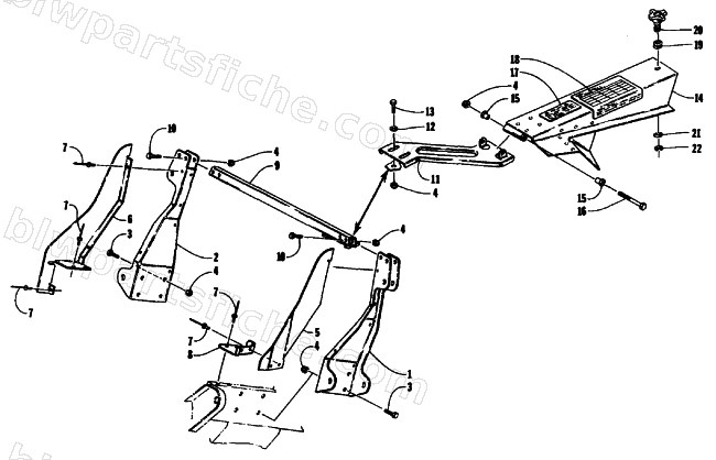 FRONT SUSPENSION BRACKETS & CLUTCH SHIELD diagram