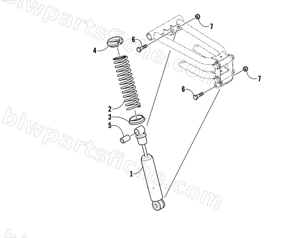 FRONT SUSPENSION SHOCK ABSORBER diagram