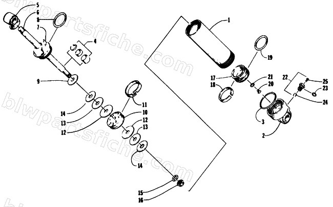 FRONT SUSPENSION SHOCK ABSORBER diagram