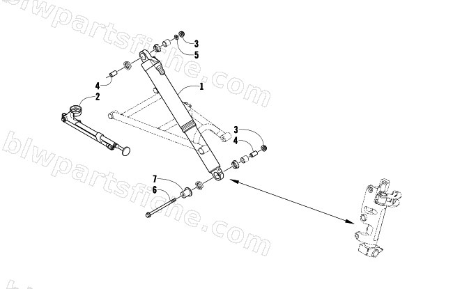 FRONT SUSPENSION SHOCK ABSORBER ASSEMBLY diagram