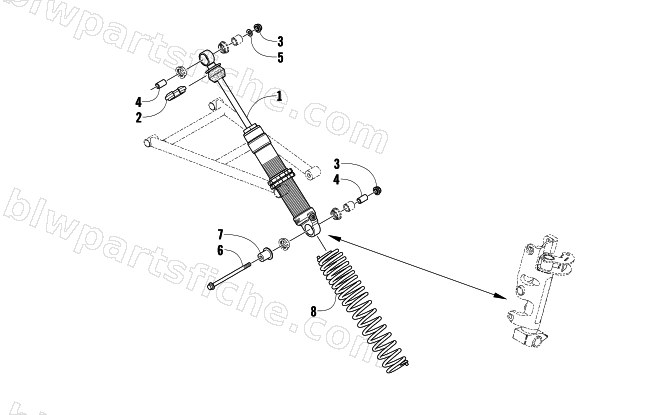 FRONT SUSPENSION SHOCK ABSORBER ASSEMBLY diagram