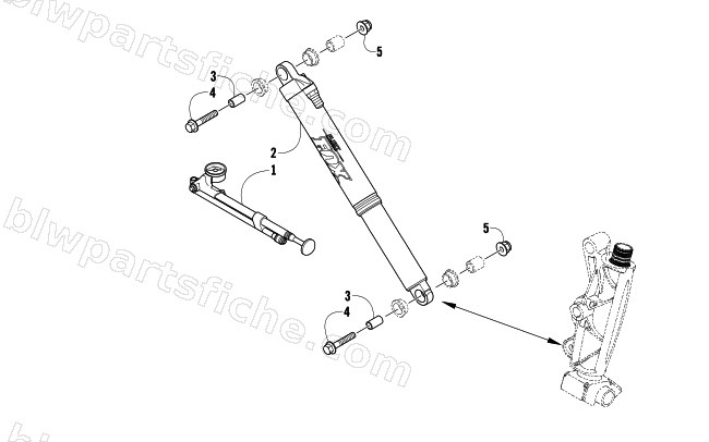 FRONT SUSPENSION SHOCK ABSORBER ASSEMBLY diagram