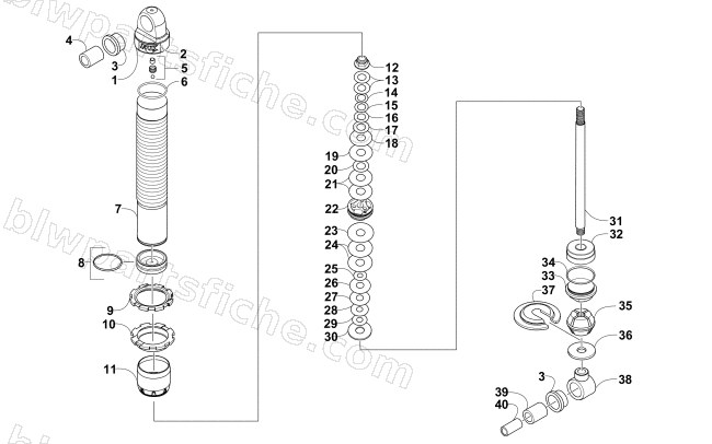 FRONT SUSPENSION SHOCK ABSORBER ASSEMBLY diagram