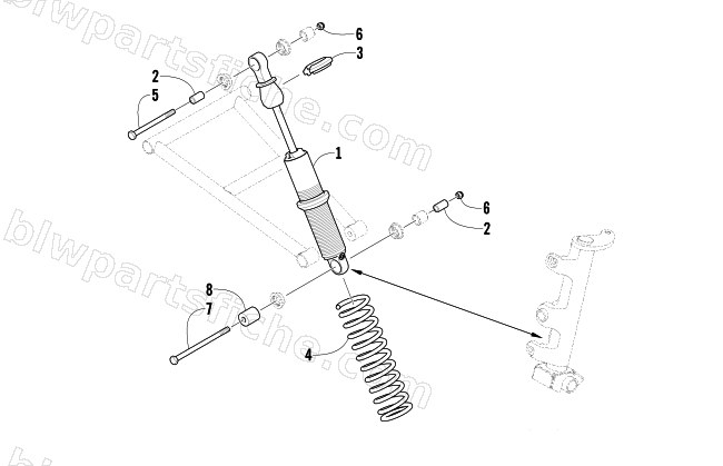 FRONT SUSPENSION SHOCK ABSORBER ASSEMBLY diagram