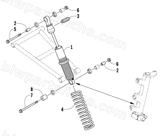 FRONT SUSPENSION SHOCK ABSORBER ASSEMBLY diagram