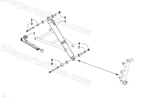 FRONT SUSPENSION SHOCK ABSORBER ASSEMBLY diagram