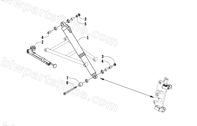 FRONT SUSPENSION SHOCK ABSORBER ASSEMBLY diagram