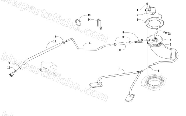 FUEL PUMP ASSEMBLY (Early Build) diagram