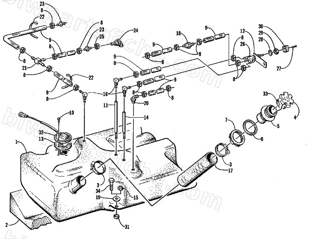 FUEL TANK ASSEMBLY diagram