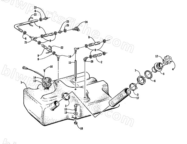 FUEL TANK ASSEMBLY diagram