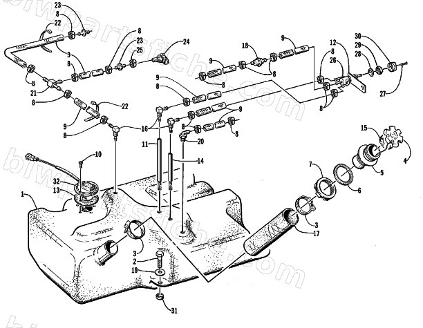 FUEL TANK ASSEMBLY diagram