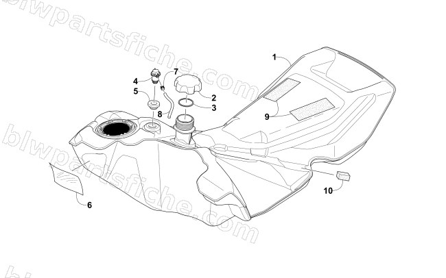 GAS TANK ASSEMBLY diagram