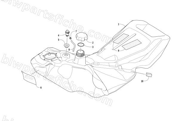 GAS TANK ASSEMBLY diagram