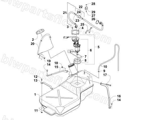GAS TANK ASSEMBLY diagram