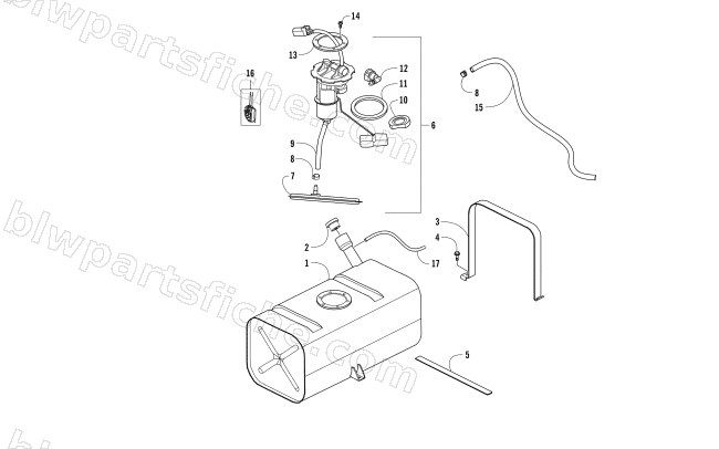 GAS TANK ASSEMBLY diagram