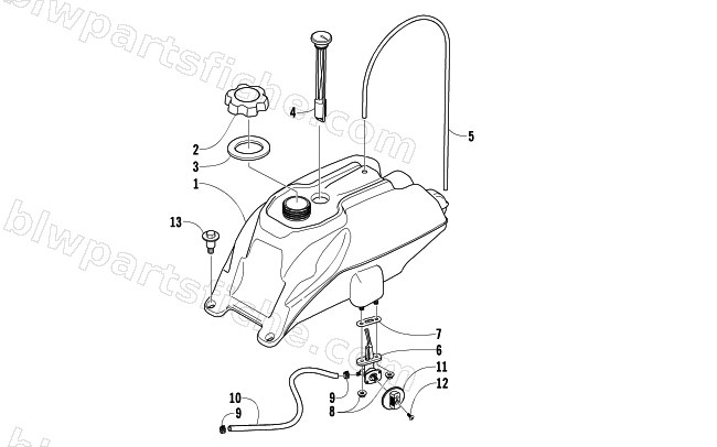 GAS TANK ASSEMBLY diagram