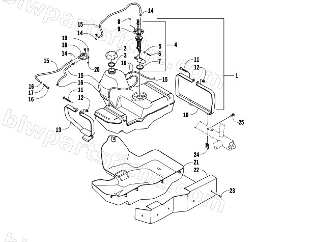 GAS TANK ASSEMBLY diagram