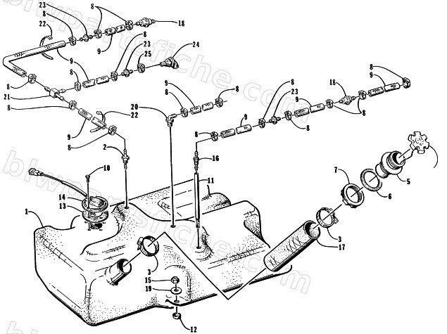 GAS TANK ASSEMBLY diagram