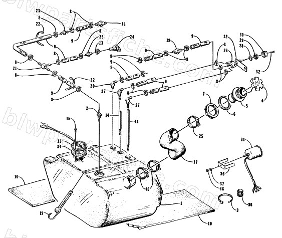 GAS TANK ASSEMBLY diagram
