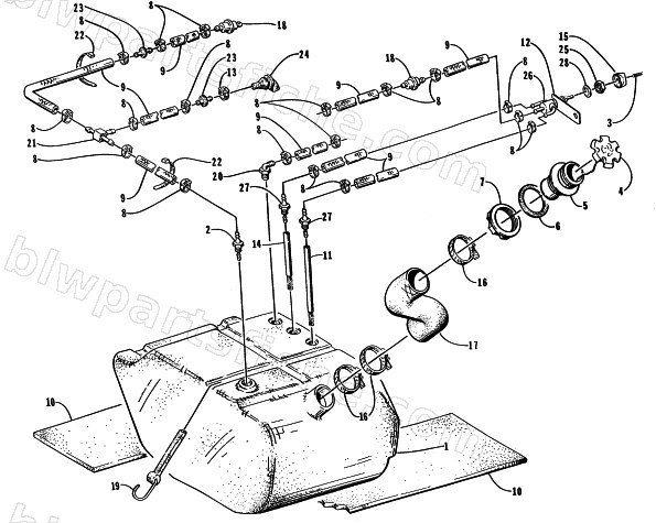 GAS TANK ASSEMBLY diagram