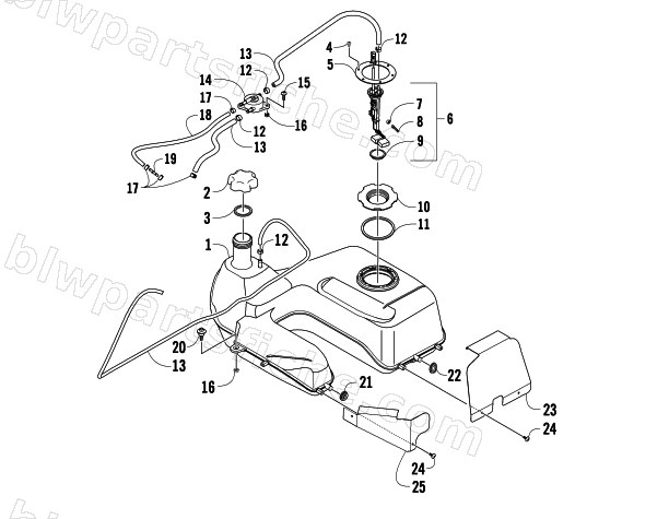GAS TANK ASSEMBLY diagram