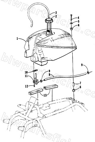 GAS TANK ASSEMBLY diagram