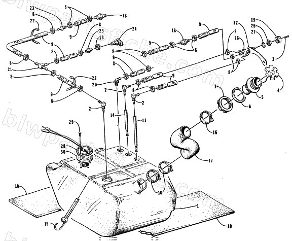 GAS TANK ASSEMBLY diagram