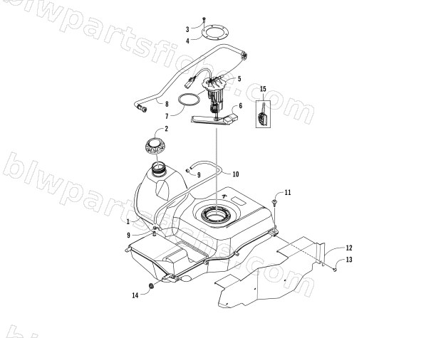 GAS TANK ASSEMBLY diagram