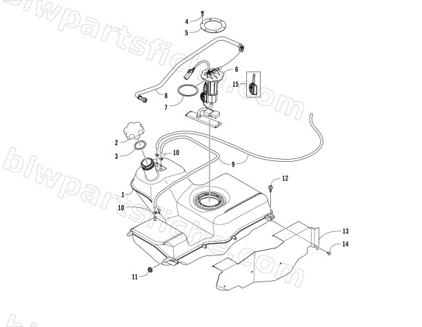 GAS TANK ASSEMBLY diagram
