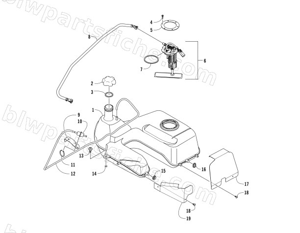 GAS TANK ASSEMBLY diagram