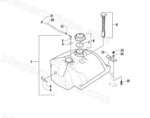 GAS TANK ASSEMBLY diagram