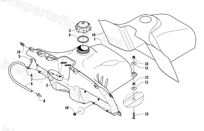 GAS TANK ASSEMBLY diagram