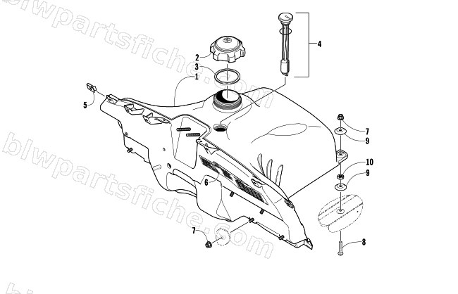 GAS TANK ASSEMBLY diagram