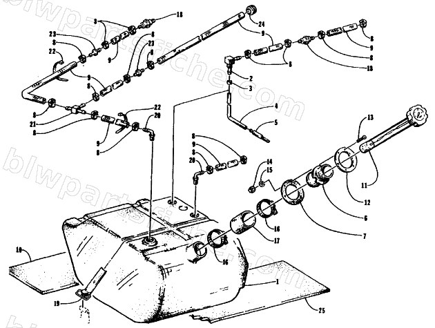GAS TANK ASSEMBLY diagram