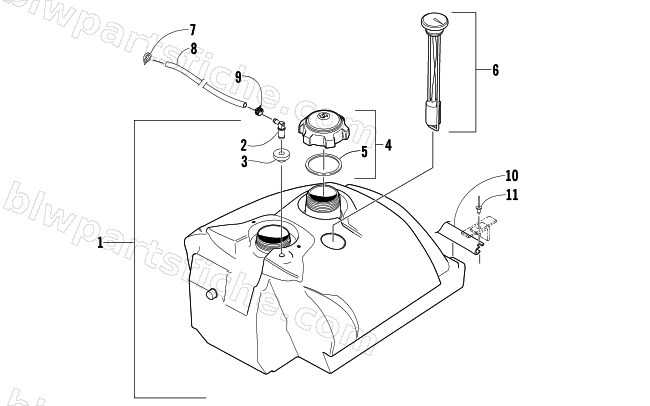 GAS TANK ASSEMBLY diagram