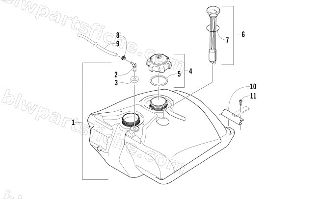 GAS TANK ASSEMBLY diagram