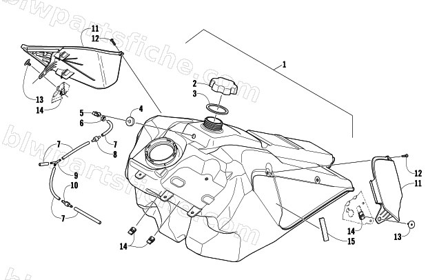 GAS TANK ASSEMBLY diagram