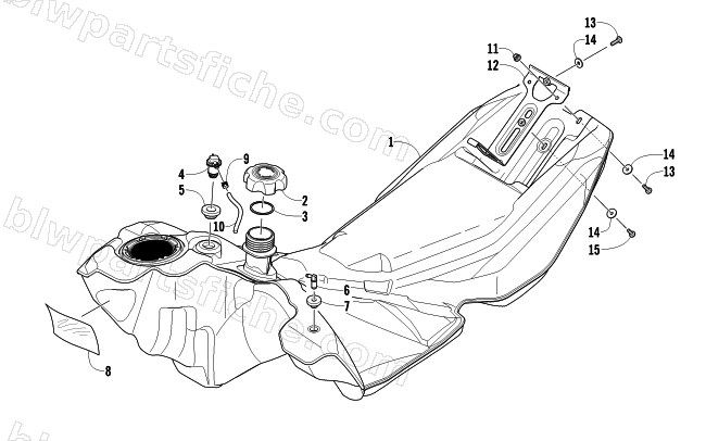 GAS TANK ASSEMBLY diagram