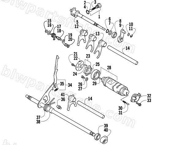GEAR SHIFTING ASSEMBLY diagram