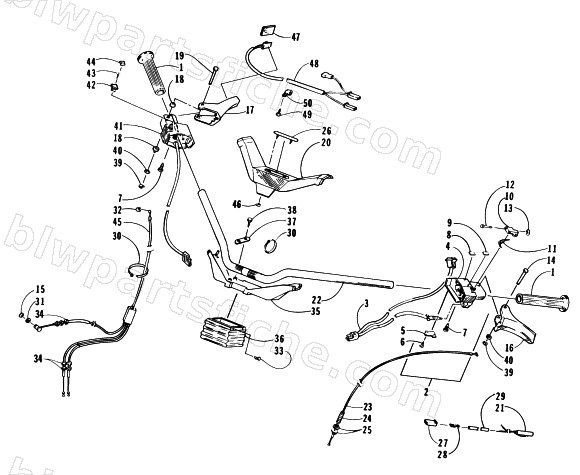 HANDLEBAR AND CONTROLS diagram