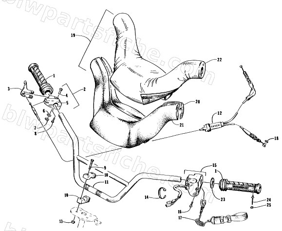 HANDLEBAR ASSEMBLY diagram