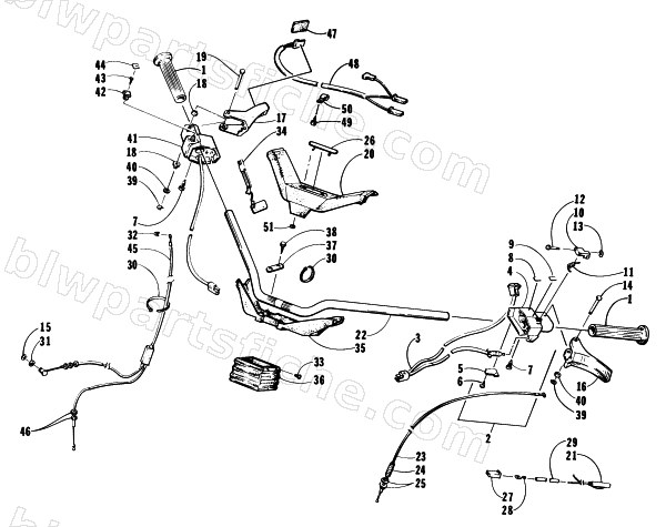 HANDLEBAR ASSEMBLY diagram