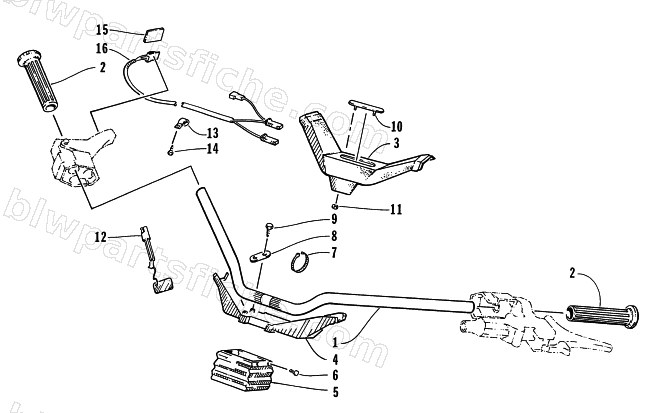 HANDLEBAR ASSEMBLY diagram